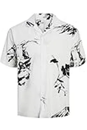JACK & JONES Jprblapalma Resort Camiseta S/S Sn Camisa de Manga Corta, , L para Hombre