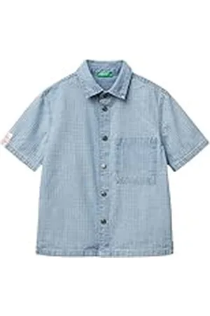 Benetton Camicia 53z9gq02p Camisa, , 2 años para Niños