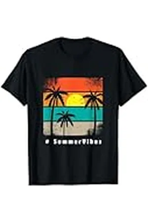 Beauty Summer Vibes - Gráfico retro de playa para vacaciones y viajes Camiseta