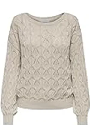 ONLY Onlbrynn Life Structure L/S Pul Knt Noos Suéter pulóver, Piedra Pumice, S para Mujer