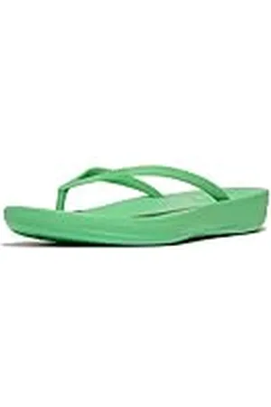 FitFlop Iqushion Ergonomic Flip-Flops, Chanclas Mujer, Green, 41 EU