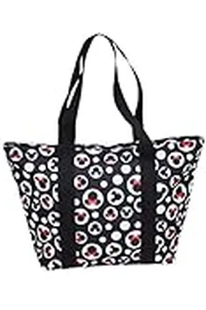 Disney Mickey Minnie Mouse Icon Polka Dot Travel Beach Tote (Mickey & Minnie)