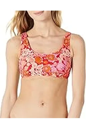 Amazon Top Corto de Baño con Cuello Redondo Mujer, , 46