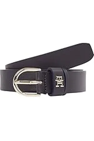 Tommy Hilfiger Cinturón Mujer Essential Effortless 2,5 cm Cinturón de piel, Azul (Space Blue), 90 cm