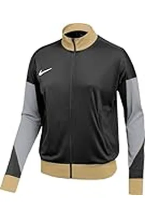 Nike FD7583-011 Dri-FIT Strike 24 Track Jacket K Jacket Mujer BLACK/WOLF GREY/JERSEY GOLD/WHITE Tamaño M