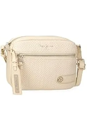 Pepe Jeans Sprig Bolso Bandolera Beige 21x4x5 cms Piel sintética by Joumma Bags