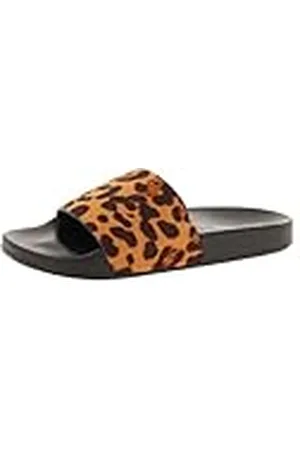 De Fonseca Sandali Donna a Fascia Similscamosciato Fantasia Animalier, Sottopiede in Eva, Mujer, , 42 EU