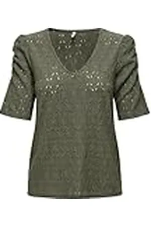 ONLY Onlrosa S/S V-Neck Puff Top Jrs Camiseta, , XXL para Mujer