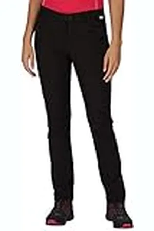 Regatta Highton Pantalón Tejido elástico Isotex Impermeable Trousers, Mujer, Black, 20