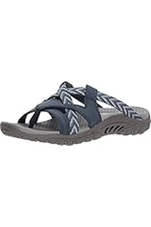 Skechers Reggae - Sandalia con correa múltiple para mujer, Azul , 39 EU