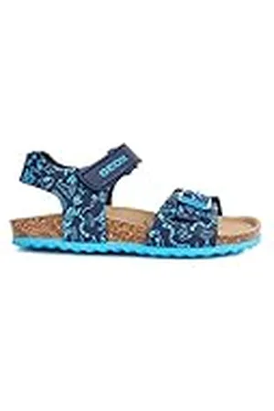 Geox J GHITA BOY, Sandalia para Niños, NAVY/LT BLUE, 24 EU