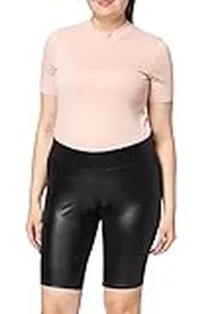Urban classics Ladies Imitation Leather Cycle Shorts, Pantalones cortos de yoga Mujer, , XXXL