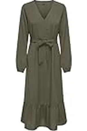ONLY Onlnova Life Elite Amy Long Dress Solid Vestido, Calamata, XS para Mujer