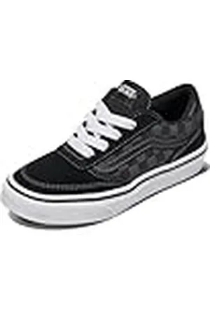 Vans Brooklyn LS, Zapatillas Unisex niños, Checkerboard Black Asphalt 35 EU
