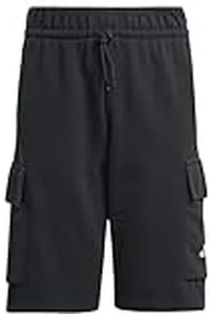 adidas Unisex niños Essentials Cargo Shorts, Black/White, 15-16 Years