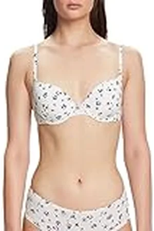 ESPRIT Printed Micro RCS Sexy Pad Sujetador Acolchado, Opaco, Blanco Roto 3, 90C para Mujer
