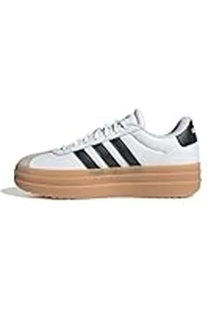 adidas VL Court Bold Shoes, Zapatos Mujer, FTWR White/Core Black/Wonder Beige, 40 2/3 EU