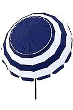 Aktive 62246, Sombrilla Playa Antiviento con protección UV50, Parasol playa Ø220 con altura regulable y mástil inclinable, Ultrarresistente al viento, Incluye bolsa para fácil transporte