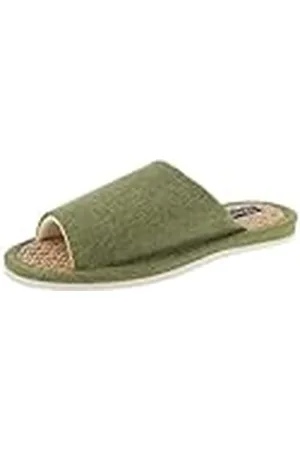 De Fonseca Zapatilla de hombre abierta de lona, suela de bambú, forro de algodón, suela EVA, , 40/41 EU, , 40/41 EU