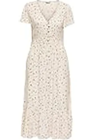 ONLY Onlmarianne Life S/S Midi Dress Wvn Vestido Diario con Cuello En V Manga Corta, , M Mujeres