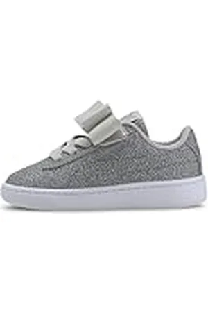 PUMA Vikky V2 Ribbon Glitz AC, Zapatillas Niñas, Gris (Gray Violet Silver White 03), 32 EU