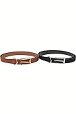 Urban classics Tb7214-slim Synthetic Velour Leather Belt 2-Pack Cinturón, , L-XL Mujeres