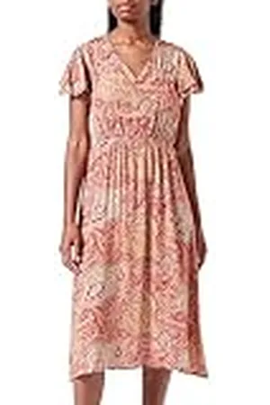 USHA Vestido con Estampado de Cachemira, , XL para Mujer
