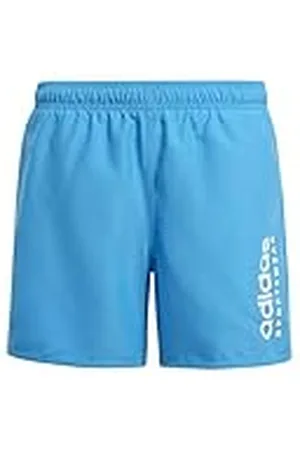 adidas Niños Sportswear Essentials Logo CLX Swim Shorts Kids, Bright Blue/White, 13-14 Years