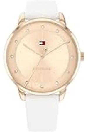 Tommy Hilfiger Reloj Analógico de Cuarzo para Mujer con Correa en Piel Blanco - 1782543