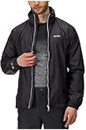Regatta Chubasquero Lyle IV Impermeable Y Transpirable con Forro de Malla Oculta con Capucha Y Cubierta Activa Jackets Waterproof Shell, Hombre, , L (RMW283 7NV70)