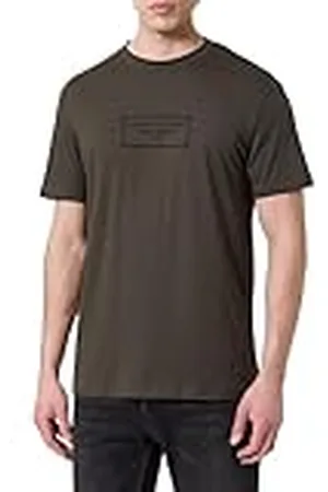 Armani Exchange Rectangular Box Logo Camiseta, , S Hombres