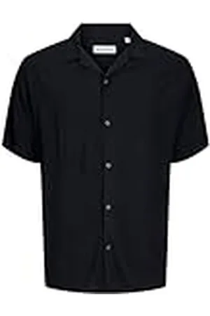 JACK & JONES Jjejeff Solid Resort Shirt S/S Sn Camisa de Manga Corta, , L Hombres