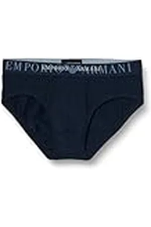 Emporio Armani Rubber Pixel Logo Brief Bragas, , M de los Hombres