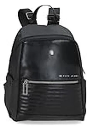 Pepe Jeans Biker Mochila Casual 25x35x13 cms Poliéster con Detalles en Piel Sintética 11,38L by Joumma Bags