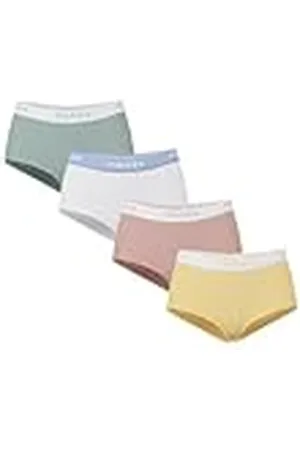 Pieces® Pclogo Lady Pack de 4 Unidades Solid Noos BC Bóxer, , M para Mujer