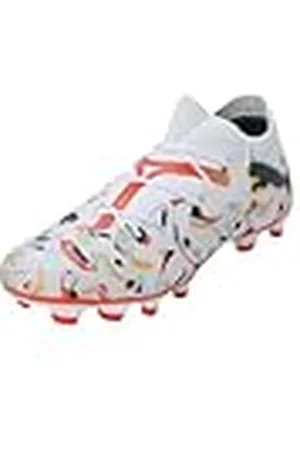 PUMA Future 7 Match Creativity FG/AG, Soccer Shoe Hombre, White Ocean Tropic Turquoise Surf Hot Heat Sun Stream, 47 EU