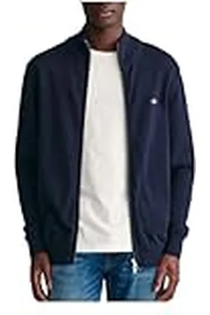 GANT Casual Cotton Zip Cardigan Suéter, , L para Hombre