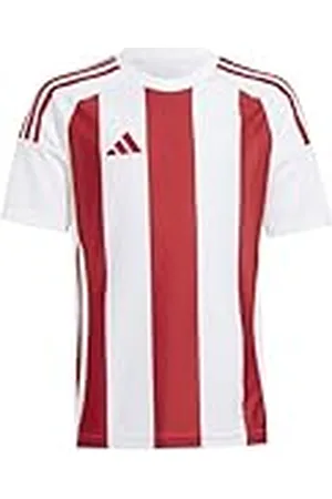 adidas Camiseta Unisex a Rayas 24 para niños de 7 a 8 años