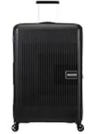 American Tourister Aerostep - Spinner L, Funda Ampliable, 77 cm, 101,5/109 L, Negra (Negra)