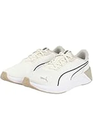 PUMA SOFTRIDE Harli WNS Hybrid Skins, Zapatillas para Correr de Carretera Mujer, Warm White-Desert Dust, 38 EU