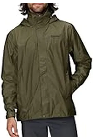 Marmot Hombre PreCip Eco Jacket Chaqueta impermeable para lluvia, chubasquero transpirable con capucha, cortaviento ligero hardshell para senderismo y bicicleta, , M