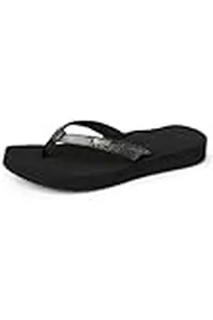 Reef Star Cushion Sassy - Chanclas para mujer, color negro, talla 40