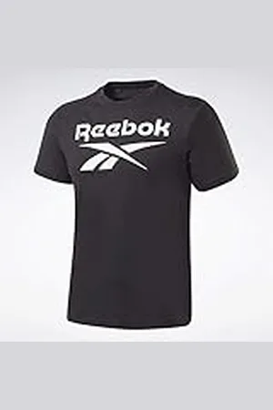 Reebok Camiseta de Manga Corta Hombre Big Logo tee HD4222 Negro