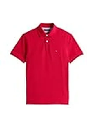 Tommy Hilfiger Polo de manga corta Hombre 1985 Regular Fit, Multicolor (Medium Red), M