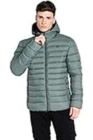 Dare 2B Drifter II Chaqueta acolchada/acolchada para hombre Tejido reciclado ripstop resistente a la lluvia con capucha y bolsillos inferiores, óptimo para caminatas