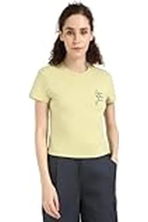 Calvin Klein Script INSTITUTIONAL Baby tee Camiseta S/S, , XS para Mujer