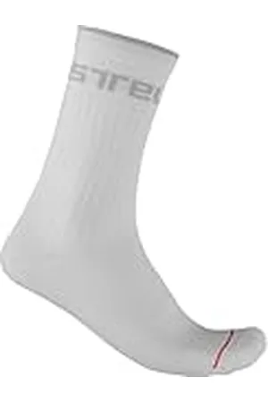 Castelli 4521552 DISTANZA 20 SOCK Socks Hombre WHITE Tamaño S/M