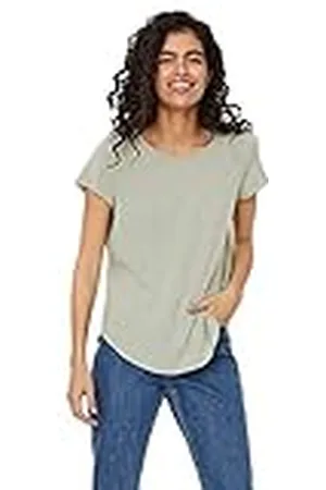 VERO MODA Vmbecca Plain SS Top Noos Camiseta, , L para Mujer