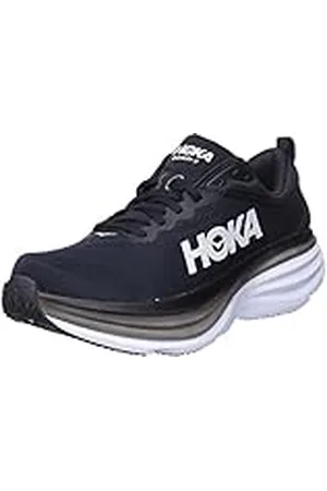 Hoka One One One Bondi 8, Running Shoes Hombre, Black/White, 46 2/3 EU
