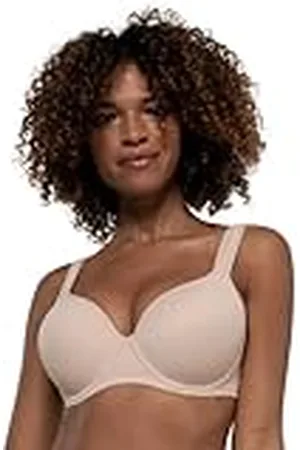 Dorina Rachel Sujetador Mujer– Sujetador Demi Ligero con Almohadilla, Copas Moldeadas con Aros, Tirantes Ajustables y Tejido Microfibra Suave para Comodidad Todo el Día, Nude